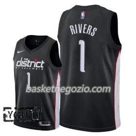 Canotte Bambino Washington Wizards Austin Rivers 1 2018-19 Nike City Edition Nero Swingman